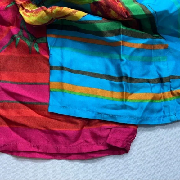 Farm Rio x Anthropologie Pants Womens Size XS Tropical Fruit Print Rayon Viscose - Picture 13 of 16